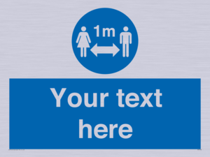 MP7598: Custom mandatory keep 1m distance