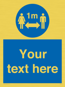 MP7598: Custom mandatory keep 1m distance