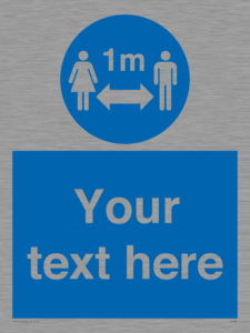 MP7598: Custom mandatory keep 1m distance