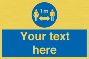 MP7598: Custom mandatory keep 1m distance