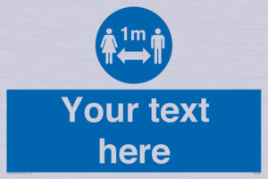 MP7598: Custom mandatory keep 1m distance