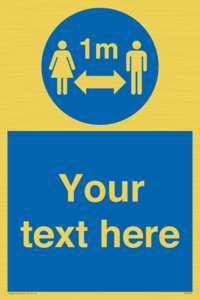 MP7598: Custom mandatory keep 1m distance