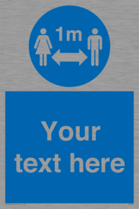 MP7598: Custom mandatory keep 1m distance