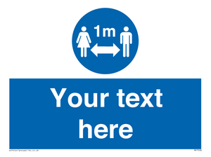 MP7598: Custom mandatory keep 1m distance