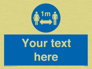 MP7598: Custom mandatory keep 1m distance