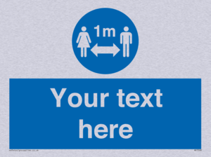 MP7598: Custom mandatory keep 1m distance