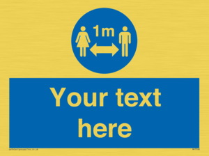 MP7598: Custom mandatory keep 1m distance