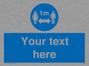 MP7598: Custom mandatory keep 1m distance