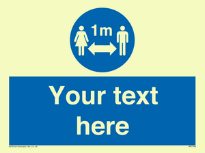 MP7598: Custom mandatory keep 1m distance