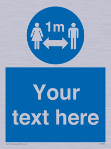 MP7598: Custom mandatory keep 1m distance