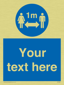 MP7598: Custom mandatory keep 1m distance