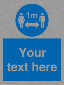 MP7598: Custom mandatory keep 1m distance