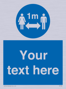 MP7598: Custom mandatory keep 1m distance