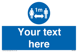 MP7598: Custom mandatory keep 1m distance