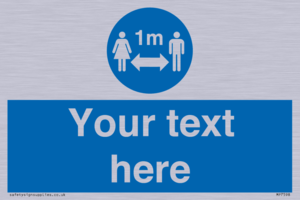 MP7598: Custom mandatory keep 1m distance