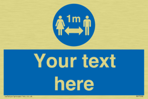 MP7598: Custom mandatory keep 1m distance