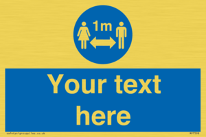 MP7598: Custom mandatory keep 1m distance