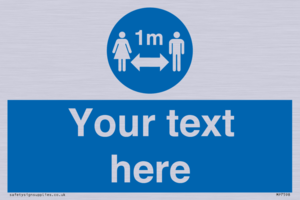 MP7598: Custom mandatory keep 1m distance