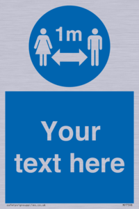 MP7598: Custom mandatory keep 1m distance