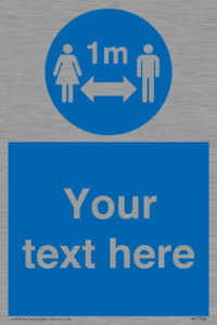 MP7598: Custom mandatory keep 1m distance