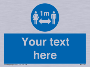 MP7598: Custom mandatory keep 1m distance