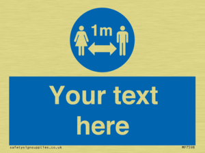 MP7598: Custom mandatory keep 1m distance