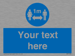 MP7598: Custom mandatory keep 1m distance