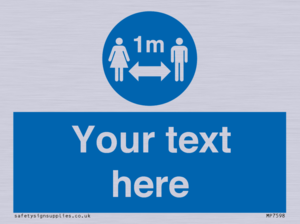 MP7598: Custom mandatory keep 1m distance