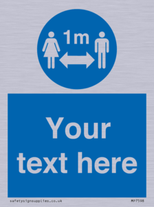 MP7598: Custom mandatory keep 1m distance