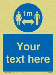 MP7598: Custom mandatory keep 1m distance