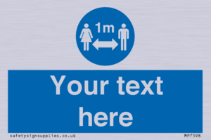 MP7598: Custom mandatory keep 1m distance