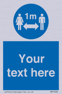 MP7598: Custom mandatory keep 1m distance