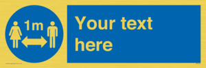 MP7598: Custom mandatory keep 1m distance