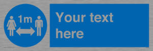 MP7598: Custom mandatory keep 1m distance