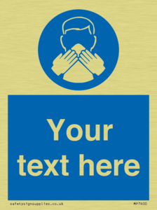 MP7600: Custom mandatory use a tissue