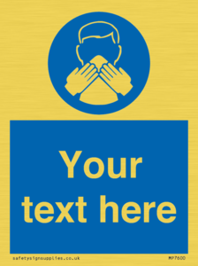 MP7600: Custom mandatory use a tissue