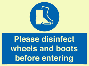 MP7737: Please disinfect wheels and boots before entering