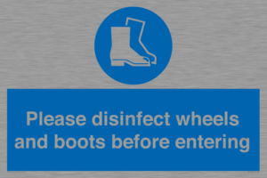 MP7737: Please disinfect wheels and boots before entering