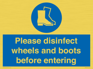 MP7737: Please disinfect wheels and boots before entering