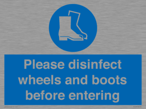 MP7737: Please disinfect wheels and boots before entering