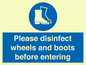 MP7737: Please disinfect wheels and boots before entering