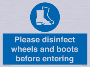 MP7737: Please disinfect wheels and boots before entering