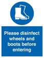 MP7737: Please disinfect wheels and boots before entering