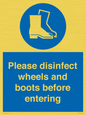 MP7737: Please disinfect wheels and boots before entering