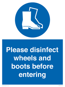 MP7737: Please disinfect wheels and boots before entering