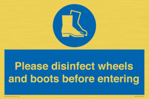 MP7737: Please disinfect wheels and boots before entering