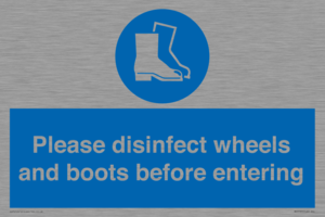 MP7737: Please disinfect wheels and boots before entering
