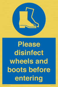 MP7737: Please disinfect wheels and boots before entering