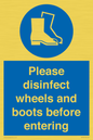 MP7737: Please disinfect wheels and boots before entering