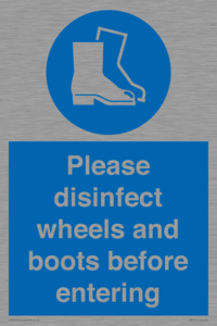 MP7737: Please disinfect wheels and boots before entering